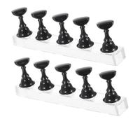 VALICLUD Support pour Capsules D'ongles en Acrylique 2 Pièces Taille Standard Magnétique pour Manucure Praticiens Nail Art Débutants Utilisation Professionnelle