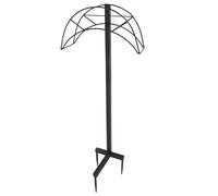 VALICLUD Support pour Tuyau d'Arrosage Amovible en Métal Robuste Noir Rack de Rangement Extérieur pour Jardin Étagère Autoportante 42X19X25 CM Organiseur Pratique pour Tuyau Enroulé