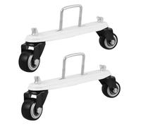 VALICLUD Support Radiateur Double Roulement avec Roulettes Pivotantes Silencieuses Base Mobile Antidérapante pour Chauffages Électriques Kit Adaptable et Robuste
