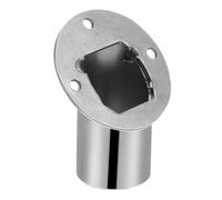 VALICLUD Support Tringle Angle Mural pour Rideau De Douche Siège Triangulaire Compact Réglable Acier Inoxydable Support Poteau Placard Élévateur Anti-Contact Sol Accessoire Salle De Bain Po