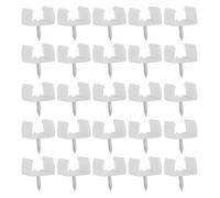 VALICLUD Supports de Fixation pour Bande LED 100 Clips en Plastique Faciles à Transporter pour Montage Rubans Lumineux Panneaux et Éclairage Intérieur