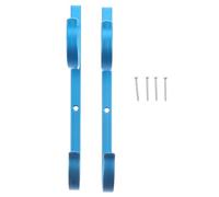 VALICLUD Supports en Alliage d'Aluminium pour Outils de Piscine Lot de 2 set de Pièces Bleu Crochets Multifonctions pour Bâtons Télescopiques Épuisettes Brosses et Tuyaux Accessoires
