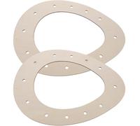 VALICLUD Supports pour Couronnes en Bois Forme Œuf de Pâques 23x30 Cm, 2 Pièces, Base pour Décoration DIY, Cadre Couronne pour Loisirs Créatifs et Fête de Printemps
