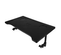 VALICLUD Table Pliante pour Fauteuil Roulant Noir, Plateau Léger et Portable avec Porte-gobelet Amovible, Accessoire Pratique pour Repas Intérieur et Extérieur, Compatible Multi-modèles