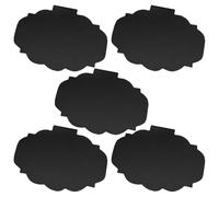VALICLUD Tableau des Prix Noir 5pcs Étiquettes à Pince pour Paniers, Plastique Effaçable et Facile à Transporter, Maison Loisirs Créatifs
