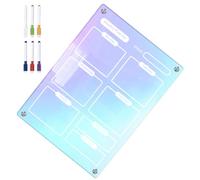 VALICLUD Tableau Planning Semaine Magnétique Effaçable à Sec en Acrylique pour Réfrigérateur, Bloc-notes de Liste de Tâches Facile à Nettoyer, Cuisine