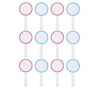 VALICLUD Tableaux de Score Effaçables Lot de 12 Pièces Panneaux de Vote Portables pour Événements Sportifs Petit Tableau Blanc 10 X 20 CM Cercles Colorés pour Juges