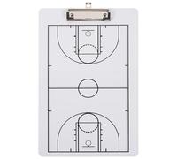 VALICLUD Tablette Entraîneur Basket en Pvc Multi-usage Design Multi-face, Tableau Utile pour Match de Basket-ball et Planification
