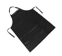 VALICLUD Tablier Cuir PU Noir Imperméable et Résistant à Huile Ajustable Grand Format Protection pour Cuisine Professionnelle Boucherie et Nettoyage