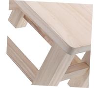 VALICLUD Tabouret Bois Massif Petit pour Garçon Fille Tabouret à Chaussures Escabeau Rustique
