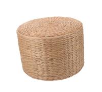 VALICLUD Tabouret Tissé Garçon Fille pour Jardin Petit Siège Multifonctionnel Herbe Tressée Parfait comme Repose ou Banc Décoratif pour Cour et Chambre