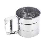 VALICLUD Tamis à Farine Portatif en Acier Inoxydable Petit Format, Tamis Filtrant Manuel Graduations, Outil De Cuisson pour Pâtisserie Et Préparation De Gâteaux