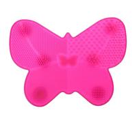VALICLUD Tampon à Récurer En Silicone Épurateur De Nettoyage Des Pinceaux De Maquillage Tampon De Nettoyage Pour Brosse De Beauté Tapis De Nettoyage De Maquillage Gel De Rosé