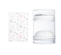 VALICLUD Tampon à Silicone Transparent Avec Grattoir Outil De Nail Art Pour Décorations Kit De Tampon Doux Pour Manucure Accessoires Pour Vernis à Avec Plaques De Stampage Français