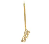 VALICLUD Tapette à Tapis en PP à Long Manche, Manche Ergonomique Jaune | Pagaie Large et Plate, Rangement Boucle Suspendue, pour Tapis et Rideaux, Nettoyage Ménager