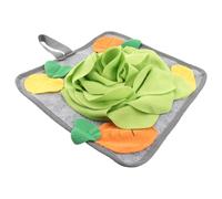 VALICLUD Tapis de Recherche de Nourriture pour Lapins 1 Pièce Vert en Polaire Anti-Stress Sensoriel Stimulant L’Odorat et Favorisant L’Activité Physique des Petits Animaux