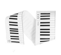 VALICLUD Tapis D'entraînement pour Clavier de Piano pour Débutants Tableau de Lecture de Notes, Pvc Résistant la Déchirure et Double Laminage Silencieux, pour Cours de Musique