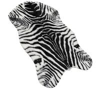 VALICLUD Tapis Sol Antidérapant Forme de Poisson à Rayures Zébrées Coussin de Sol Confortable pour Salon Cuisine et Salle de Bain Tapis Animal Original et Pratique