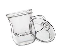 VALICLUD Tasse à Thé Infuseur Verre Transparent avec Filtre Intérieur et Couvercle Résistance Chaleur pour Maison et Bureau