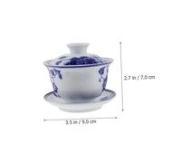VALICLUD Tasse à Thé Vintage avec Couvercle Service Individuel Aux Températures Accessoire Classique pour Dégustation de Thé