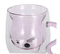 VALICLUD Tasse De Thé à Chats Jolie Tasse à Thé Bouteille D'eau De Chat Joli Gobelet à Café Rose Un Verre