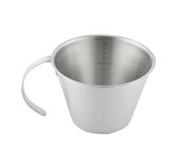 VALICLUD Tasse Doseuse Acier Inoxydable de Bol Gradué Multifonction avec Bec Verseur Élargi Résistante et Antirouille pour Cuisine Lait et Médicaments