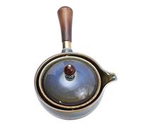 VALICLUD Théière Céramique Résistante Chaleur avec Poignée Latérale Infuseur Intégré pour Infusion Automatique Ensemble Portable pour Voyage et Usage