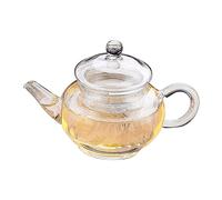 VALICLUD Théière Verre Transparent Chaleur avec Filtre Intégré pour Infusion de Thé et Café Tisanière Verre Borosilicaté pour Amateurs de Thé et Cafés Maison