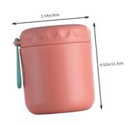 VALICLUD Thermal Soup Cup Portable Insulated Stainless Steel Breakfast Cup With Folding Spoon Double-layer Food Container For Outdoor And Office Use
