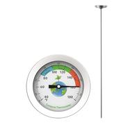 VALICLUD Thermomètre à Compost en Acier Inoxydable Étanche, Précision ±2℃, Plage 10 76°c, pour Jardin et Serrage, Facile à Observer