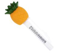 VALICLUD Thermomètre de Piscine Flottant D’Ananas Plastique Solide Lecture Précise en °C/°F Mesure Température Eau Piscine Extérieure et Intérieure Flottant pour Garçon et Filles