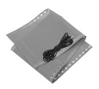 VALICLUD Tissu de Remplacement pour Chaise Longue d'Extérieur Blanc Gris Corde Toile Résistante et Respirante pour Réparation de Fauteuils Pliants Accessoire Utile pour Jardin et Patio