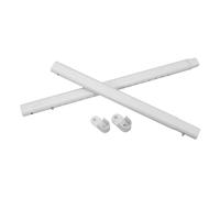 VALICLUD Tringle Ovale pour Penderie Réglable 42-70 Cm, Support de Tube de Placard Blanc, Barre Extensible pour Vêtements, Organisation Dressing, Montage Rapide Perceuse, Barre de Séchage