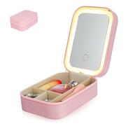 VALICLUD Trousse de LED Organisateur de Compact et Boîte de Rangement pour Voyage Compartiments Séparés Design Mignon et Pratique