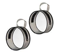 VALICLUD Trousse De Maquillage Multifonction Transparente 2 Pièces Ronde en PVC Légère Portable Voyage Loisirs Rangement