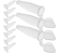 VALICLUD Tubes à Essai pour Centrifugeuse 0,2 Ml en Plastique Transparent avec Bouchon à Clipser Lot de 1000 Tubes Microcentrifugeurs Étanches pour Analyse Scientifique