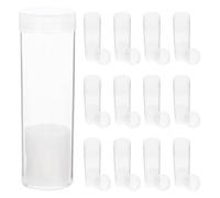 VALICLUD Tubes Transparents pour Pièces de Monnaie 31 Mm avec Couvercles à Vis et Doublure en Éponge pour Protection, Lot de 20, pour Organiser et Protéger Votre Collection