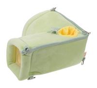 VALICLUD Tunnel Hamac Suspendu pour Petits Animaux - Hamac D’Angle Vert L Lit Tunnel Sécurisé et Confortable pour Lapins Hamsters et Rongeurs Refuge Apaisant et Espace de Jeu pour Cage