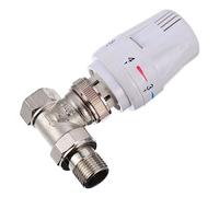 VALICLUD Valve Thermostatique Voies pour Radiateur Contrôle Automatique Température Vanne Droite pour Chauffage Au Sol Régulation Précise et Adaptée Salle de Bain Vivre