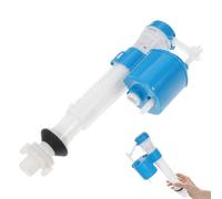 VALICLUD Vanne Chasse Eau Wc Robuste et Robinet Flotteur Silencieux à Installation Rapide Kit de Réparation pour Réservoir de Toilette Contrôle de Eau Compatible Plupart des Modèles