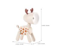 VALICLUD Veilleuse LED pour Chambre Garçon Fille Lampe de Table Mignonne et Créative Lampe de Chevet Esthétique Forme de Petit Cerf Décoration Lumineuse Portable sans Piles