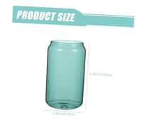 VALICLUD Verre à Jus Transparent Tasse à Café Décorative Tasse à Boisson Froides pour Fête Bière Présent de Pendaison de Crémaillère Verre Solide Bleu Lac