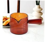 VALICLUD Verre Doseur Lait Verre avec Bec Double et Poignée Pichet pour Jus Adapté Maison et Restauration