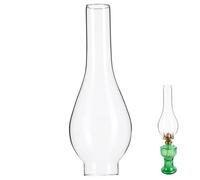 VALICLUD Verre Lampe Pétrole Diamètre Abat Jour Verre Haute Qualité Cheminée Lampe à Huile Résistante Chaleur Remplacement Pratique pour Vintage