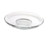 VALICLUD Verre Transparent Soucoupe pour Tasse à Thé Dessous de Verre Polyvalent pour Maison Café Restaurant et Décoration de Table Réutilisable