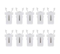 VALICLUD Verrou pour Poubelle Lot de 10 Accessoires en Plastique Blanc Clips Universels à Bouton-Poussoir pour Poubelle Domestique
