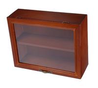 VALICLUD Vitrine de Bureau en pour Figurines Petit Présentoir Vintage Porte en Acrylique Étagère de Rangement Chic Support d'Affichage Solide pour Maison et Bureau Design Pratique