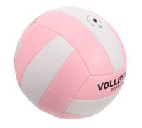 VALICLUD Volley-Ball Gonflable Taille 5 en PU Rose, Machine Cousu, Antidéflagrant, Entraînement de Compétition en Salle pour Adultes et Examens Plusieurs Styles