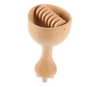 VALICLUD Wooden Therapy Massage Roller Cup Manual Sculpting Tool For Muscle Relaxation And Fascia Relief Lightweight And Portable For Home