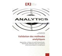 Validation des méthodes analytiques